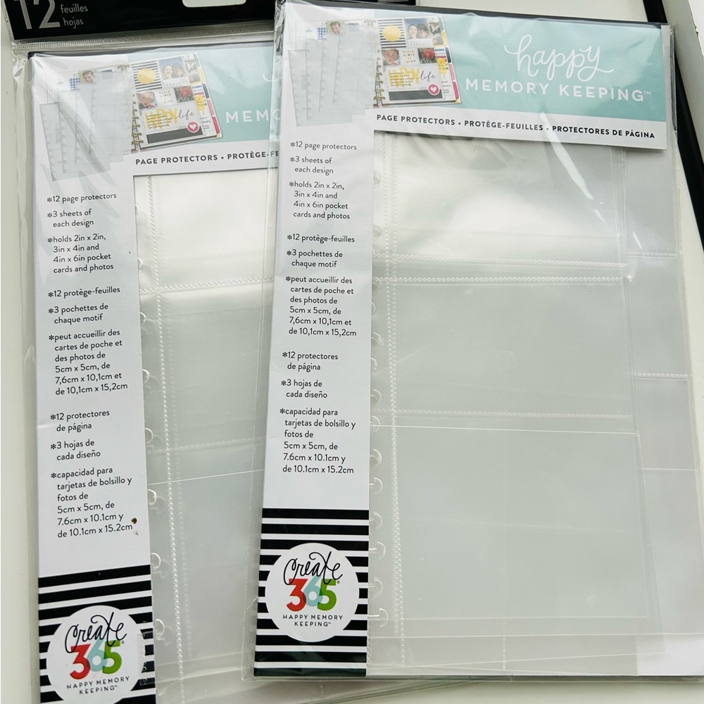 The Happy Planner-Happy Memory Keeping-BIG Page Protectors-12 sheets each pack